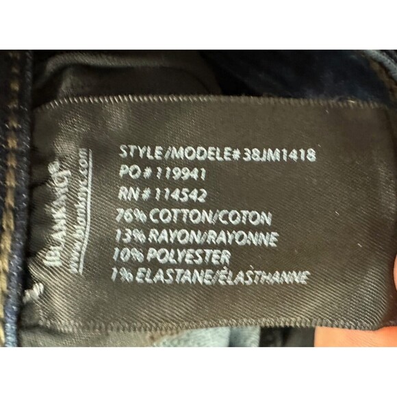 Blank NYC Jeans Mens 34 x 32 Stanton Straight Fit Medium Wash Blue Stretch - Picture 6 of 7